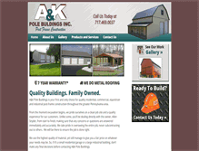 Tablet Screenshot of akpolebuildings.com